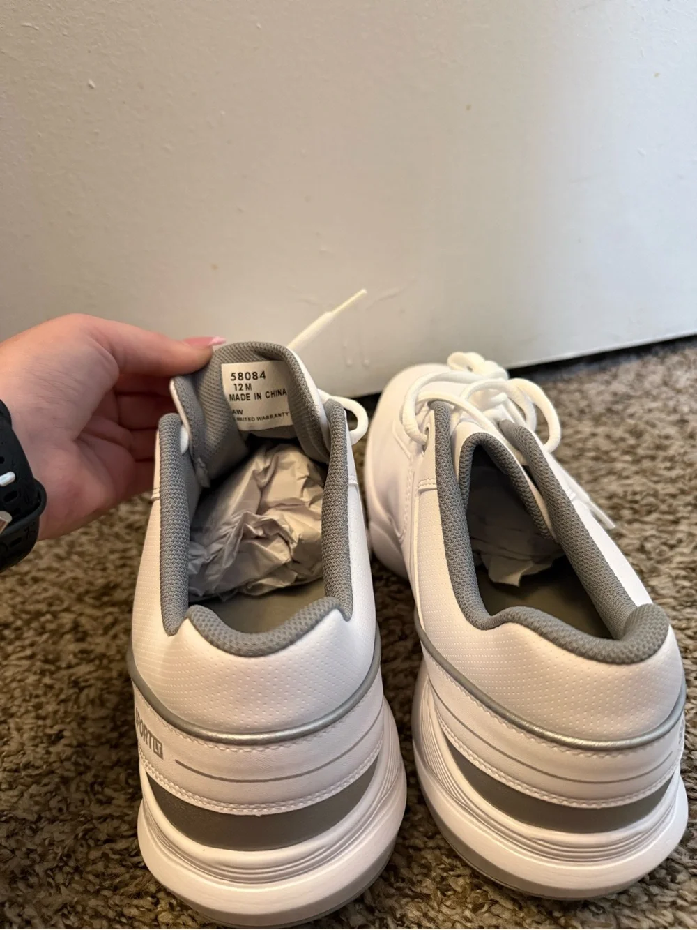 NEW FootJoy White SportLT Men’s Golf Shoes- Size 12
